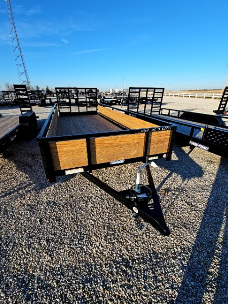 New 2026 Sure-Trac 7 x 18 7K Tube Top Three Board Utility Trailer