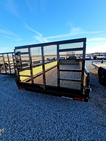 New 2026 Sure-Trac 7 x 18 7K Tube Top Three Board Utility Trailer