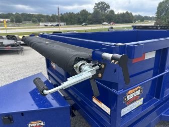 New 2026 PROSPECTOR 5X8 6K SINGLE AXLE DUMP TRAILER WITH 2' WALLS AND SPARE TIRE