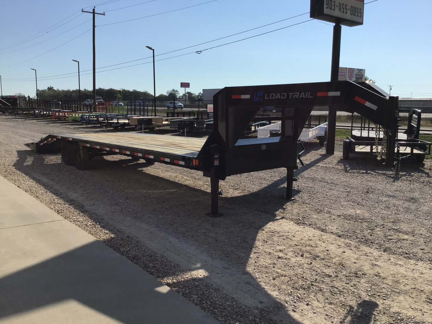 Used 2025 Load Trail 102"x30' GN Flatbed w/ Monster Ramps