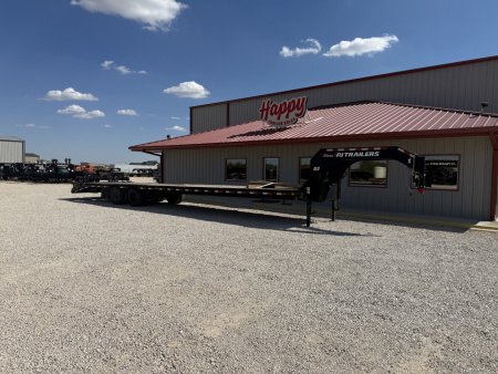 Used 2023 PJ 102"x40' GN Low-Pro Flatbed w/ Duals- LD