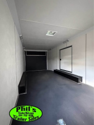 New 2025 Pace American 8.5X28 RACE TRAILER ESCAPE DOOR .080 EXTERIOR UPGRADE Car / Racing Trailer