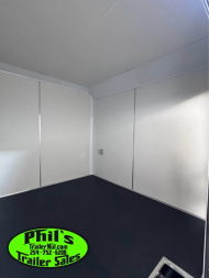 New 2025 Pace American 8.5X28 RACE TRAILER ESCAPE DOOR .080 EXTERIOR UPGRADE Car / Racing Trailer