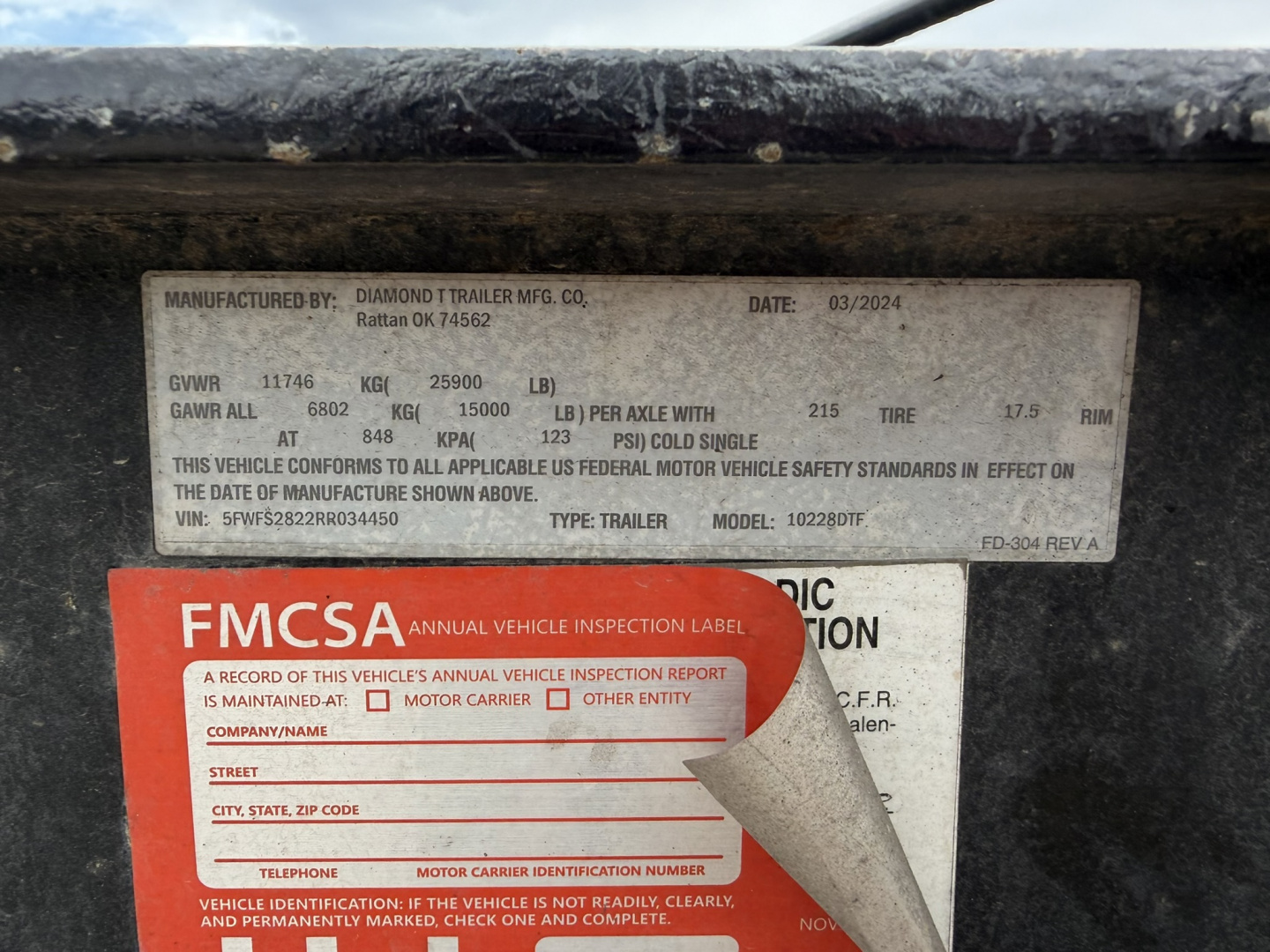 Used 2024 Diamond T 8.5-28TandemDual