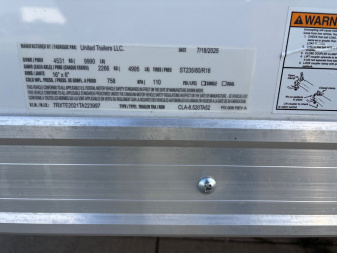 New 2026 United Trailers CLA-8.520TA52-M Car / Racing Trailer