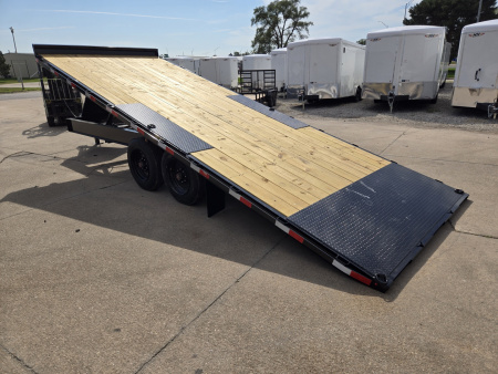 New 2026 H&H Trailers 102x22 Power Tilt Deckover 17.6K Equipment Trailer