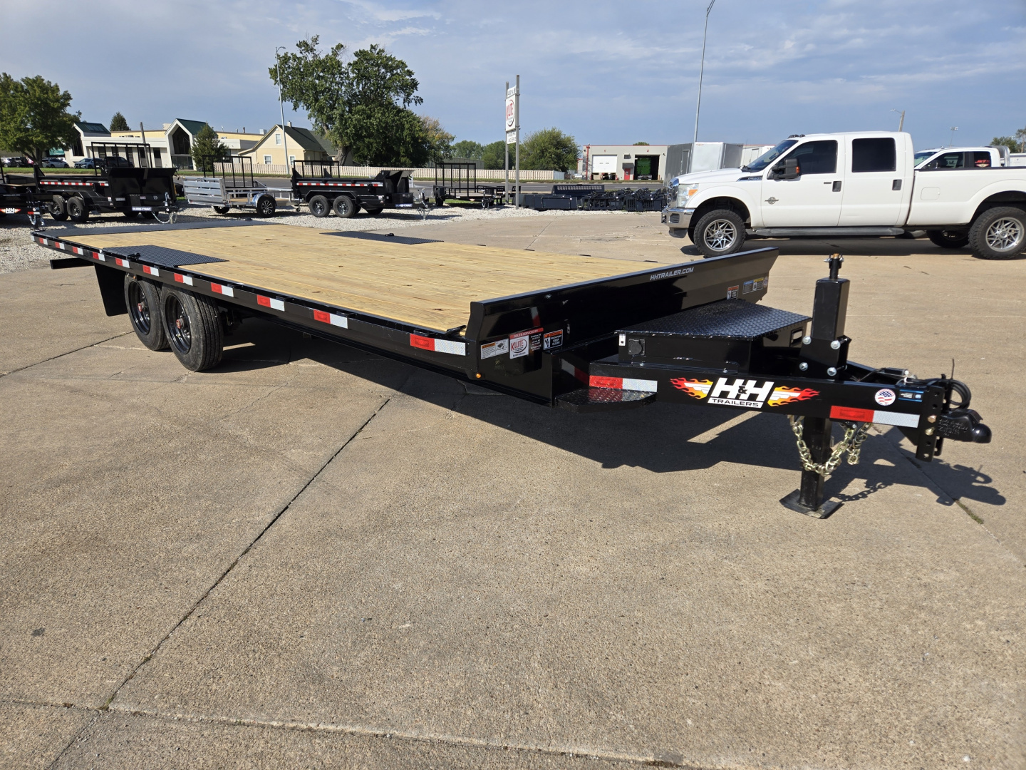 New 2026 H&H Trailers 102x24 Power Tilt Deckover 17.6K Equipment Trailer