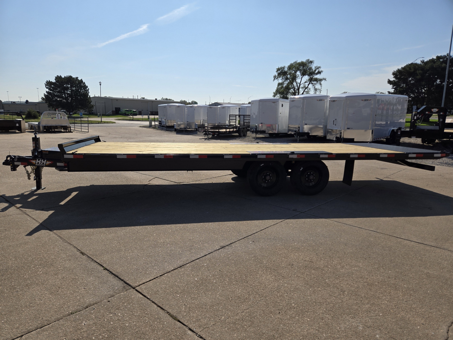 New 2026 H&H Trailers 102x24 Power Tilt Deckover 17.6K Equipment Trailer