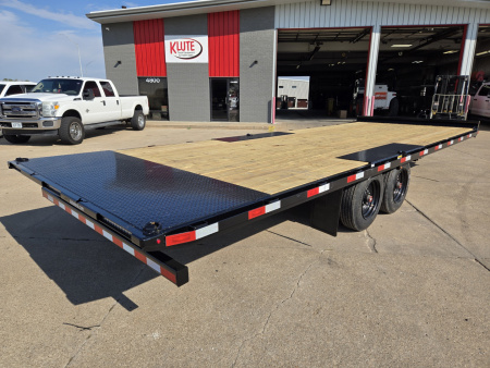 New 2026 H&H Trailers 102x24 Power Tilt Deckover 17.6K Equipment Trailer