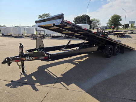 New 2026 H&H Trailers 102x24 Power Tilt Deckover 17.6K Equipment Trailer