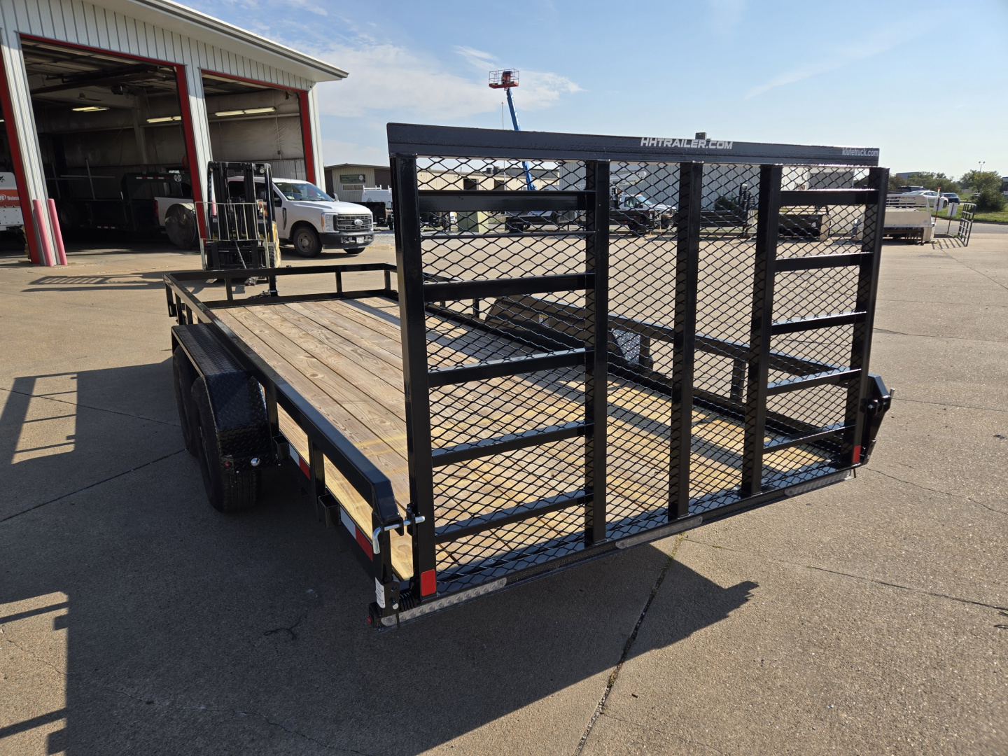 New 2026 H&H Trailers 82x18 Heavy Duty Rail Side Landscape 10K Utility Trailer