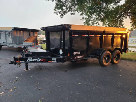 New Liberty 83 X 14 TELESCOPIC DUMP, 7K Axles, 3'tall sides, TARP, RAMPS