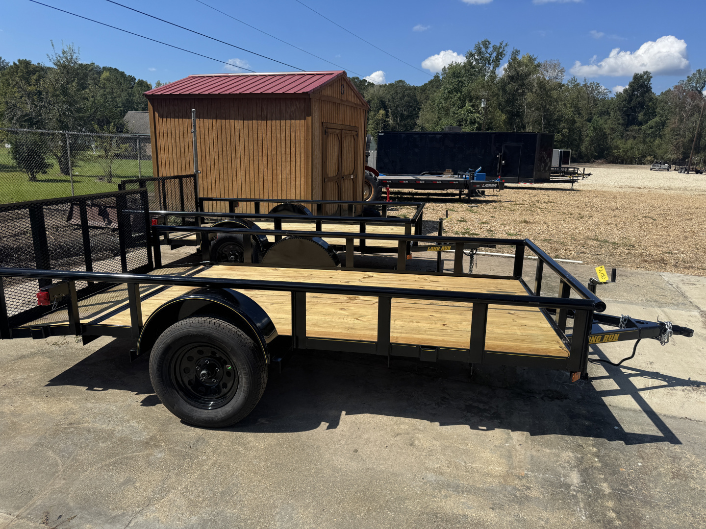 New 2025 Long Run 76”x12’ Pipetop Utility Trailer