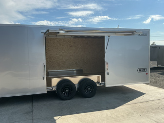 New 2026 ALCOM 8.5X24 9K Enclosed Car Hauler W/ Elite Escape Door