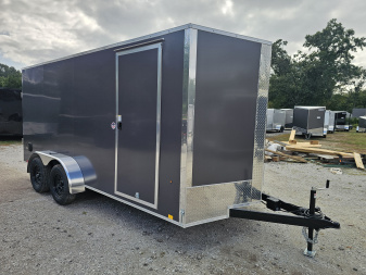 New 2026 Look Trailers 7X16 6'6 INSIDE HEIGHT RAMP DOOR 080 SCREWLESS Cargo / Enclosed Trailer