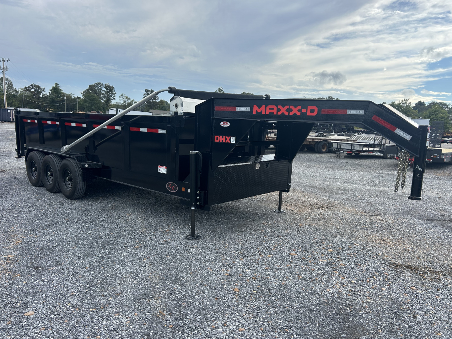 Used 2023 MAXXD DHX 83"x20' 21k Super HD Gooseneck Dump Trailer
