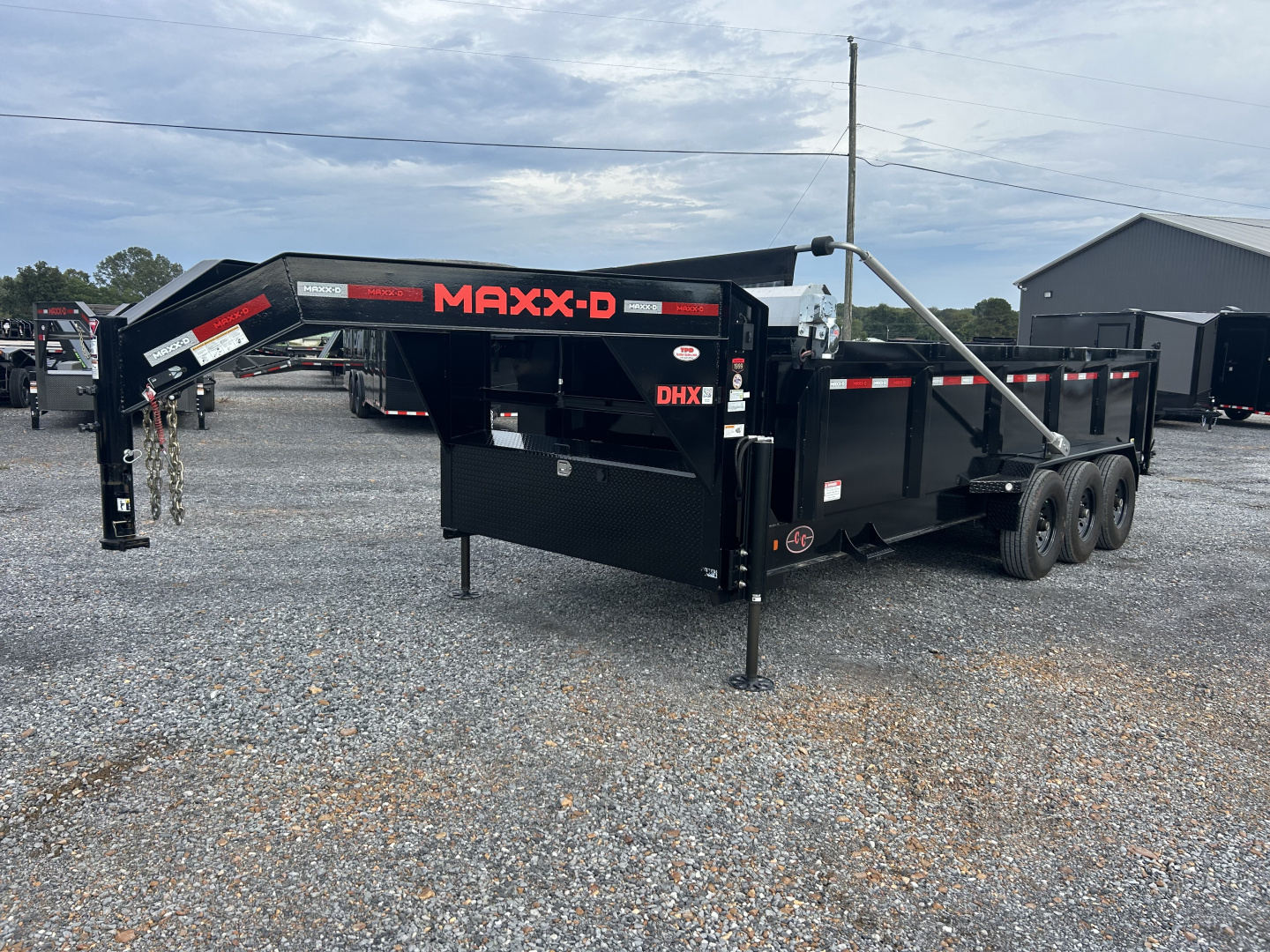 Used 2023 MAXXD DHX 83"x20' 21k Super HD Gooseneck Dump Trailer