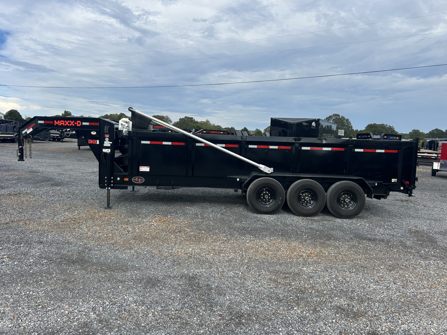 Used 2023 MAXXD DHX 83"x20' 21k Super HD Gooseneck Dump Trailer