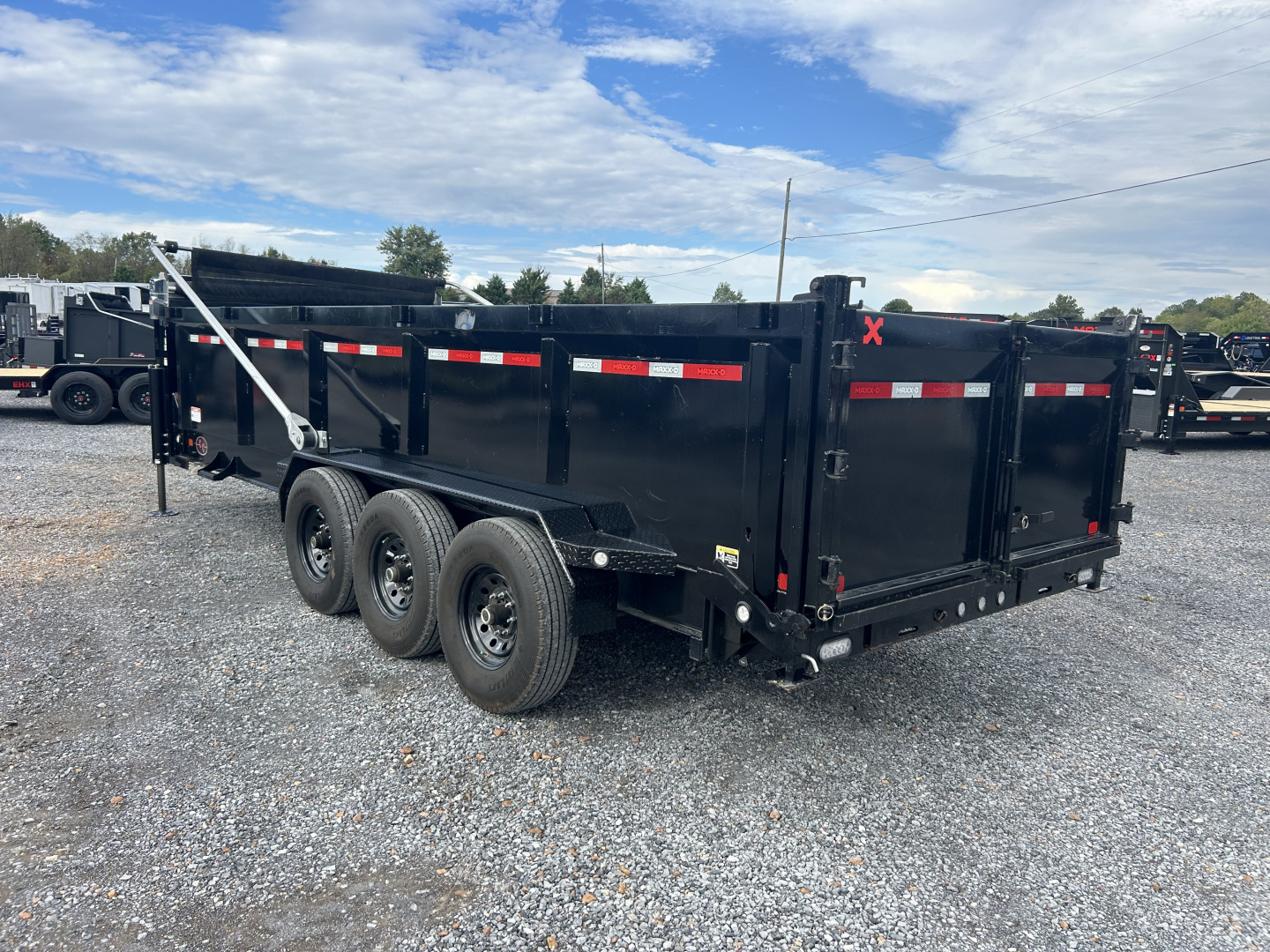 Used 2023 MAXXD DHX 83"x20' 21k Super HD Gooseneck Dump Trailer