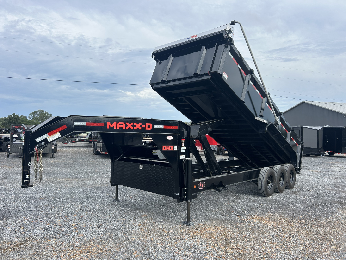 Used 2023 MAXXD DHX 83"x20' 21k Super HD Gooseneck Dump Trailer