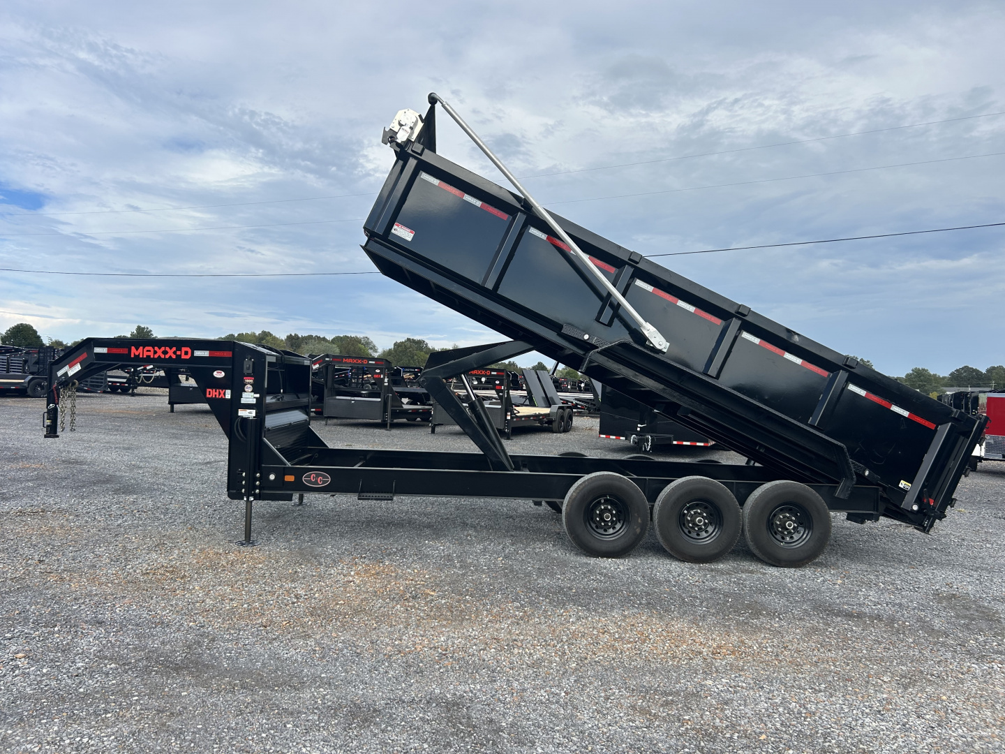 Used 2023 MAXXD DHX 83"x20' 21k Super HD Gooseneck Dump Trailer