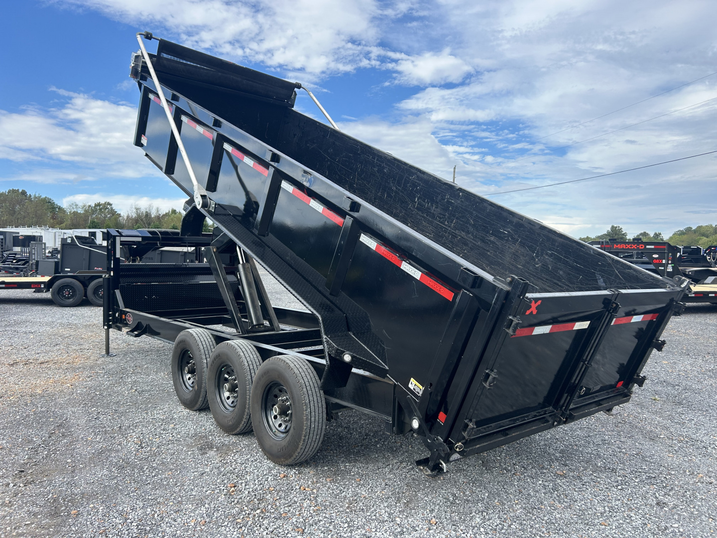 Used 2023 MAXXD DHX 83"x20' 21k Super HD Gooseneck Dump Trailer