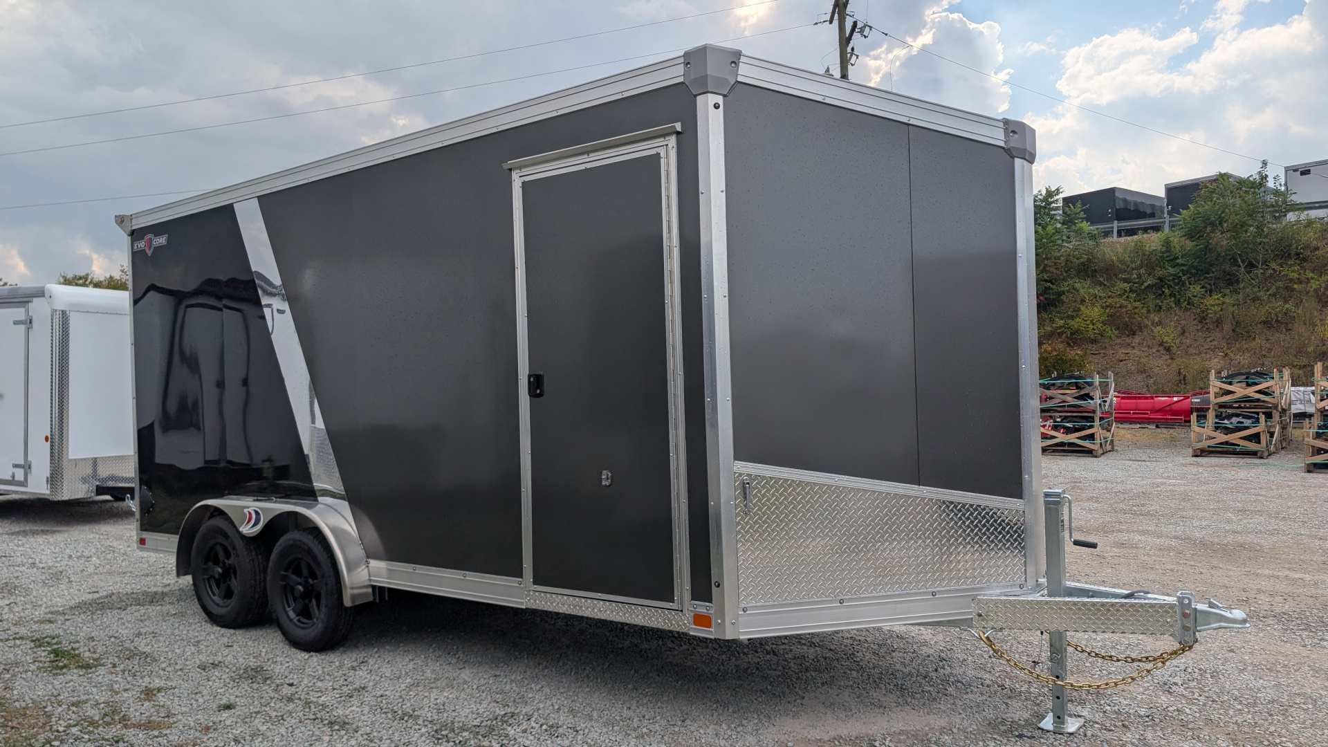 New 2026 Ideal Cargo 7.5 x 16 Evocore "Sport Zone" V-Nose Cargo Trailer w/ Ramp
