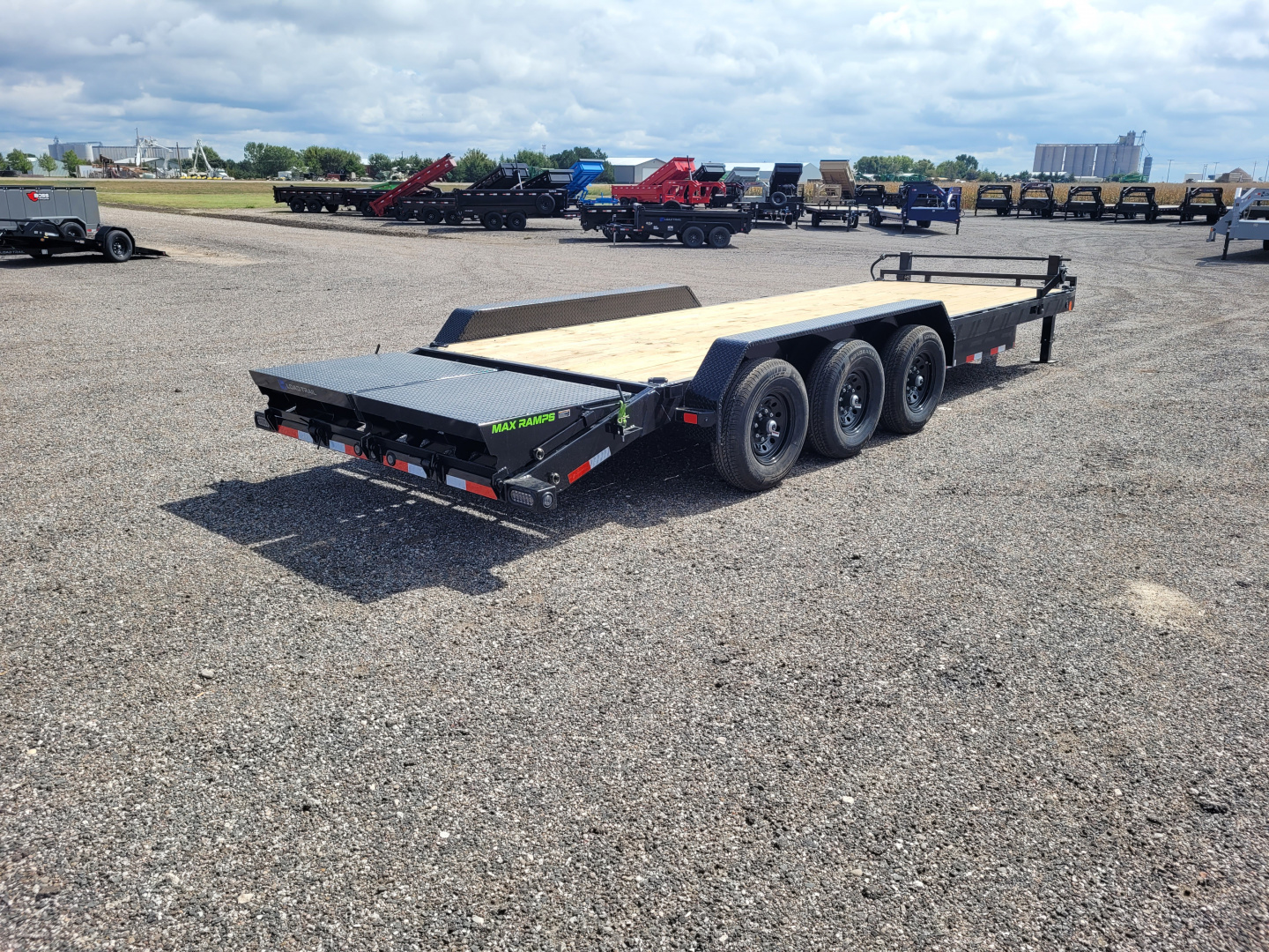 New 2026 Load Trail 83"x24' Triple Axle Carhauler Trailer W/Max Ramps
