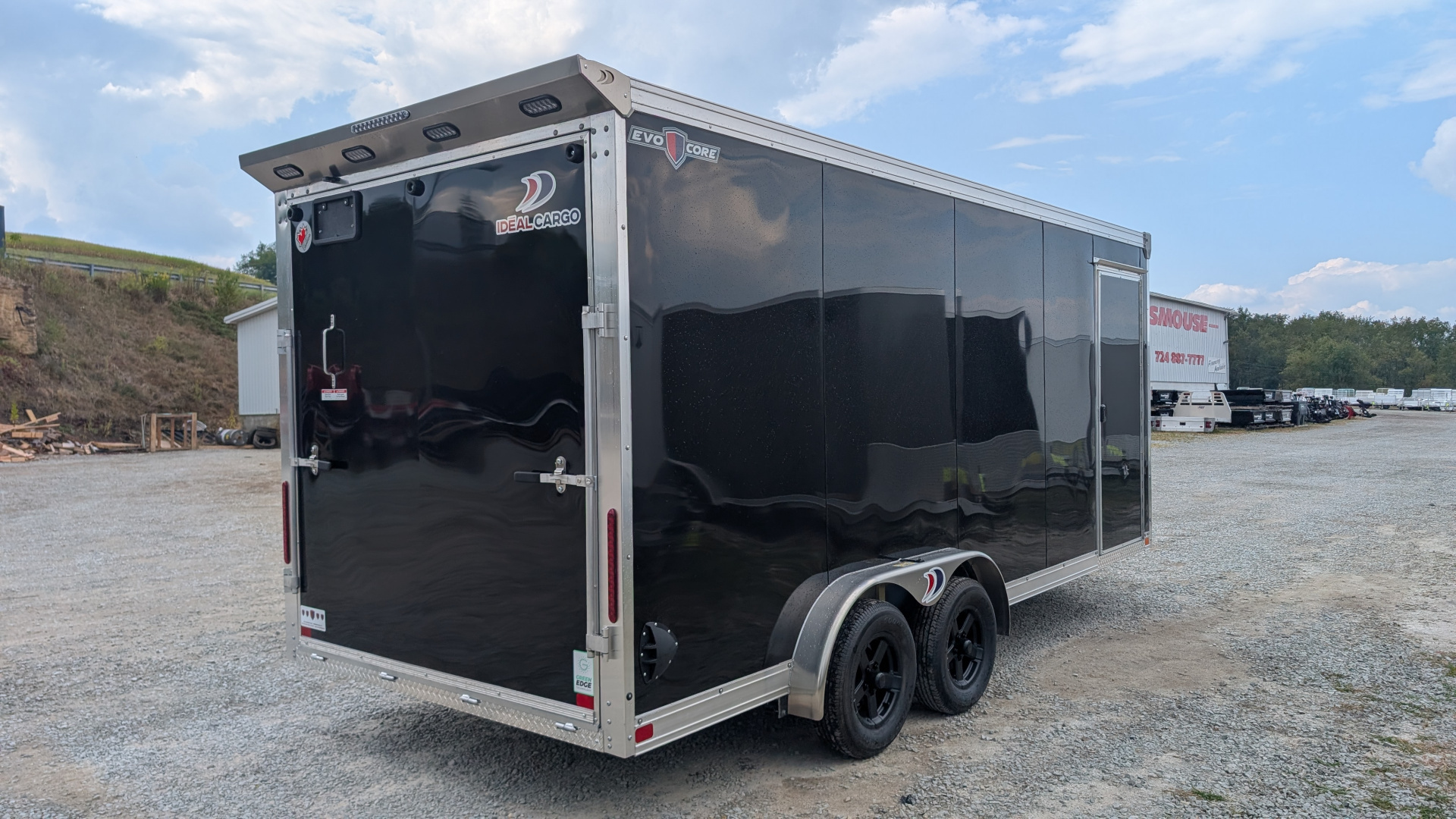 New 2026 Ideal Cargo 7.5 x 18 Evocore "Sport Zone" V-Nose Cargo Trailer w/ Ramp