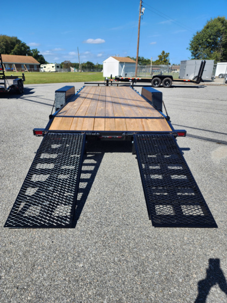 New 2026 Down 2 Earth Trailers 22ft 14K w/ Fold Up Ramps Equipment Trailer