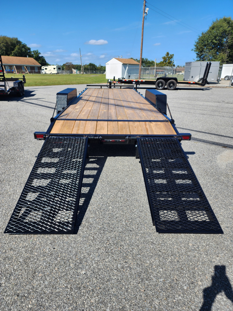 New 2026 Down 2 Earth Trailers 22ft 14K w/ Fold Up Ramps Equipment Trailer