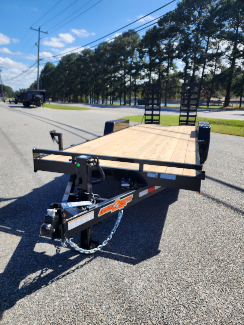 New 2026 Down 2 Earth Trailers 22ft 14K w/ Fold Up Ramps Equipment Trailer