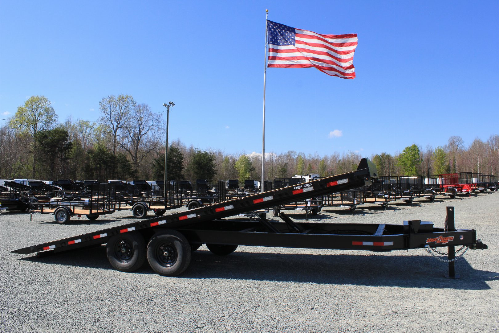 New 2026 Down 2 Earth Trailers 22ft 14K Deckover Tilt Deckover Trailer