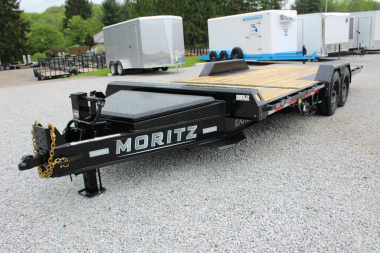 New 2025 Moritz 7' x 16' + 4' Low Pro - Gravity Tilt - Tilt Trailer - 25900# GVW