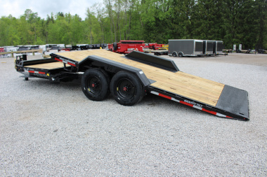 New 2025 Moritz 7' x 16' + 4' Low Pro - Gravity Tilt - Tilt Trailer - 25900# GVW