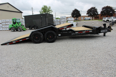 New 2025 Moritz 7' x 16' + 4' Low Pro - Gravity Tilt - Tilt Trailer - 25900# GVW