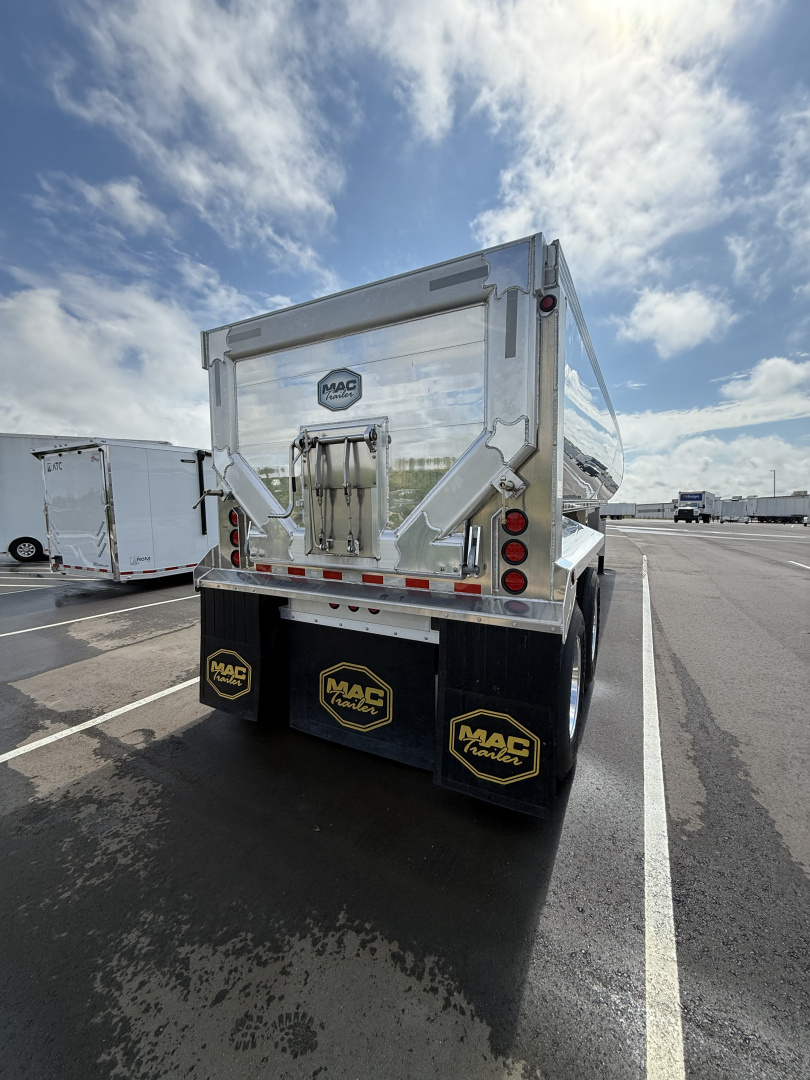 New MAC 40'x 96"Aluminum Half Round Dump Trailer: 60" Sides