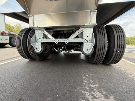 New MAC 40'x 96"Aluminum Half Round Dump Trailer: 60" Sides