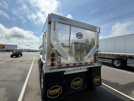 New MAC 40'x 96"Aluminum Half Round Dump Trailer: 60" Sides