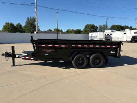 New 2026 Midsota 14ft Telescopic lift Bumper Pull Dump Trailer, 15,400 GVWR