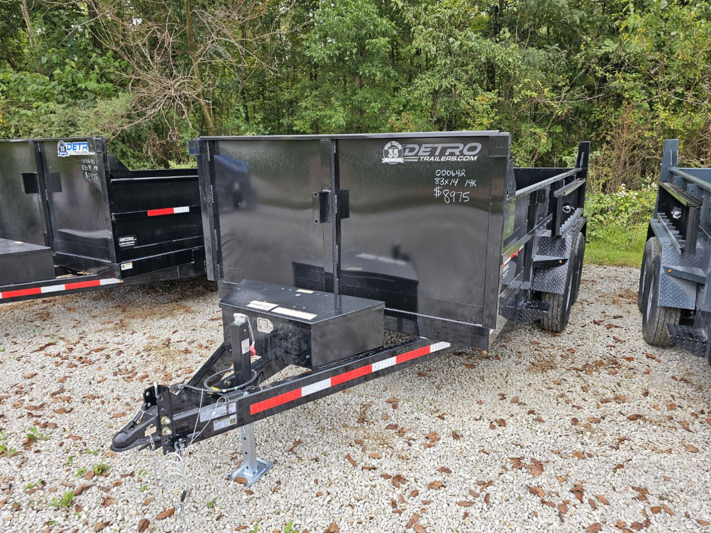 New 2025 Pratt Industries 83" x 14' 14K Dual Ram Dump Trailer