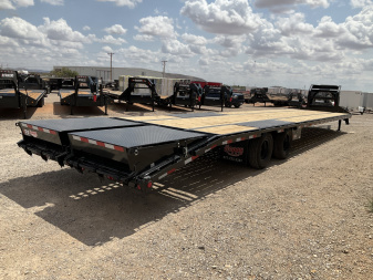 New 2026 PJ 102"x40' GN Low-Pro Air-Ride Flatbed w/ Duals - LD