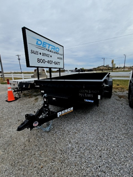 New 2026 Punch 83" x 14' 14K Scissor Dump Trailer