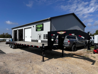 Used 2021 H&H Trailers 102 x35' Deck over Gooseneck 12K Axles 25.9k GVWR Equipment Trailer