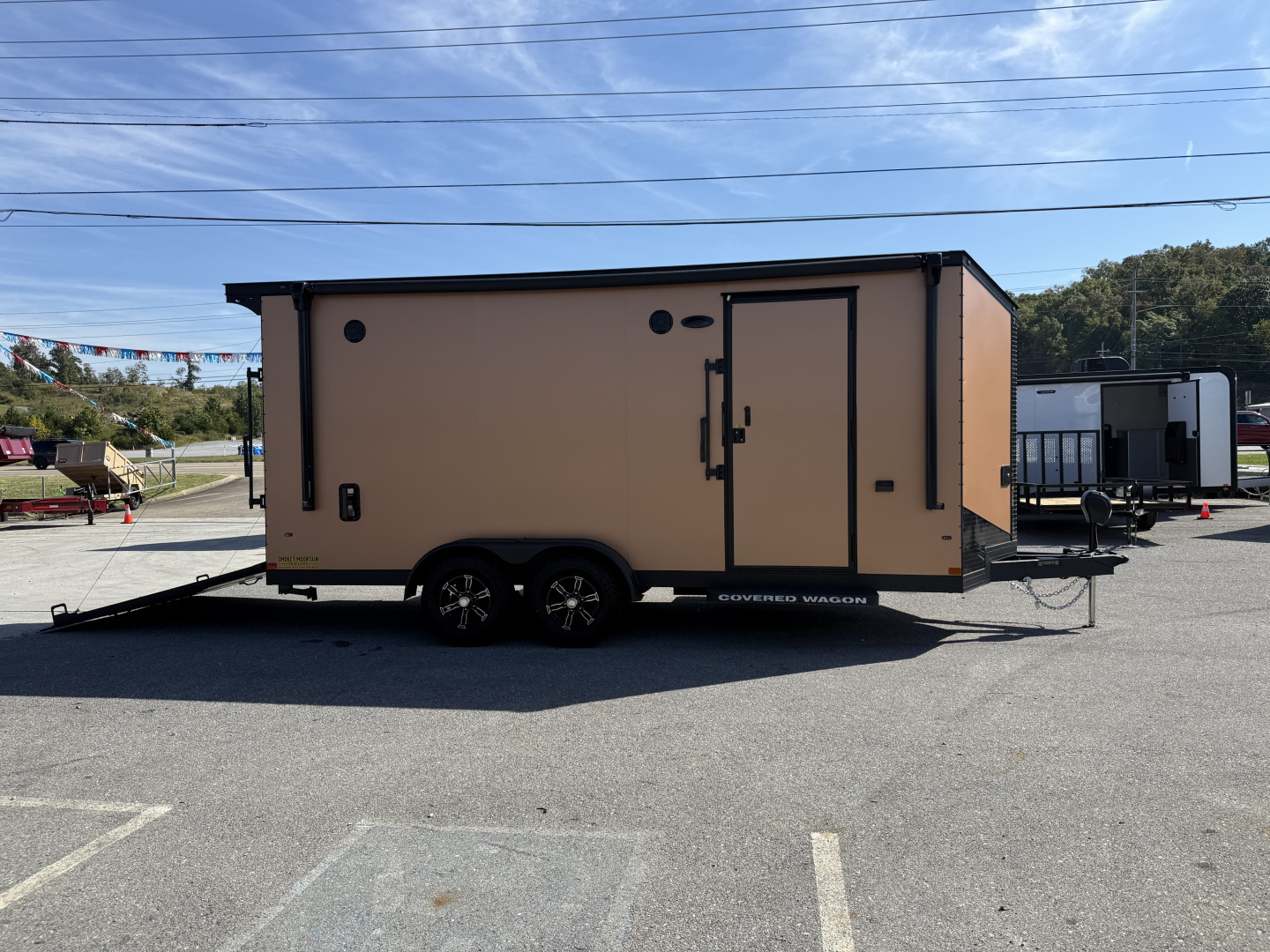 New 2025 Covered Wagon Trailers 7X18 TA2 7'6'' V-NOSE ESCAPE DOOR Cargo / Enclosed Trailer