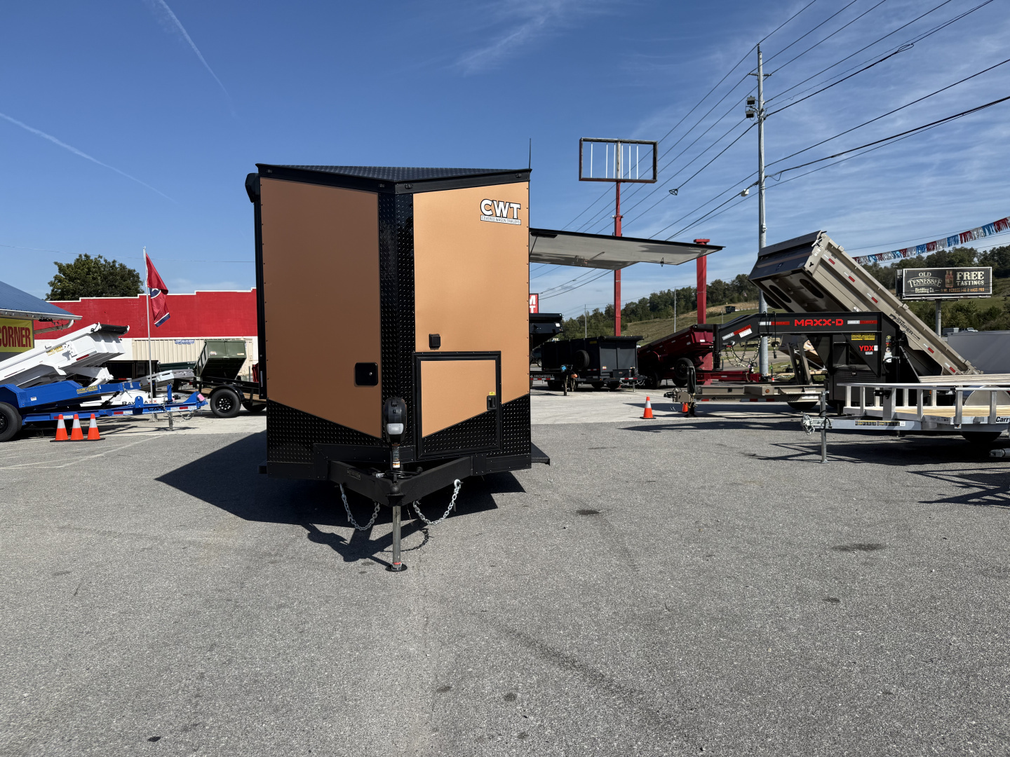 New 2025 Covered Wagon Trailers 7X18 TA2 7'6'' V-NOSE ESCAPE DOOR Cargo / Enclosed Trailer