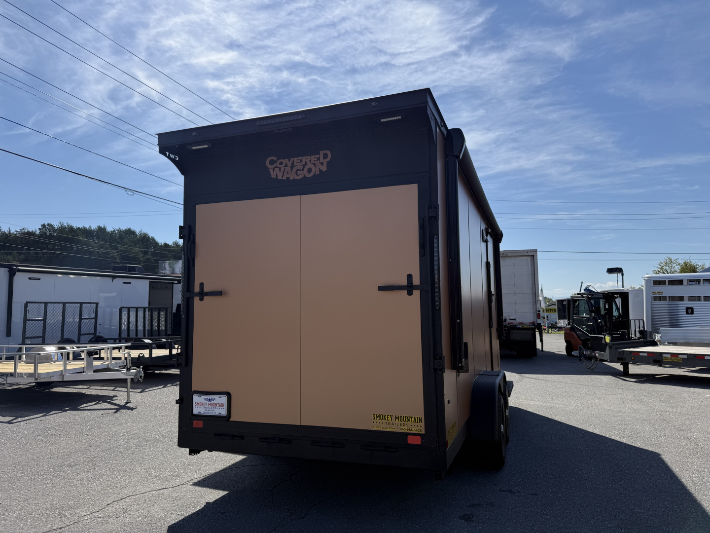 New 2025 Covered Wagon Trailers 7X18 TA2 7'6'' V-NOSE ESCAPE DOOR Cargo / Enclosed Trailer