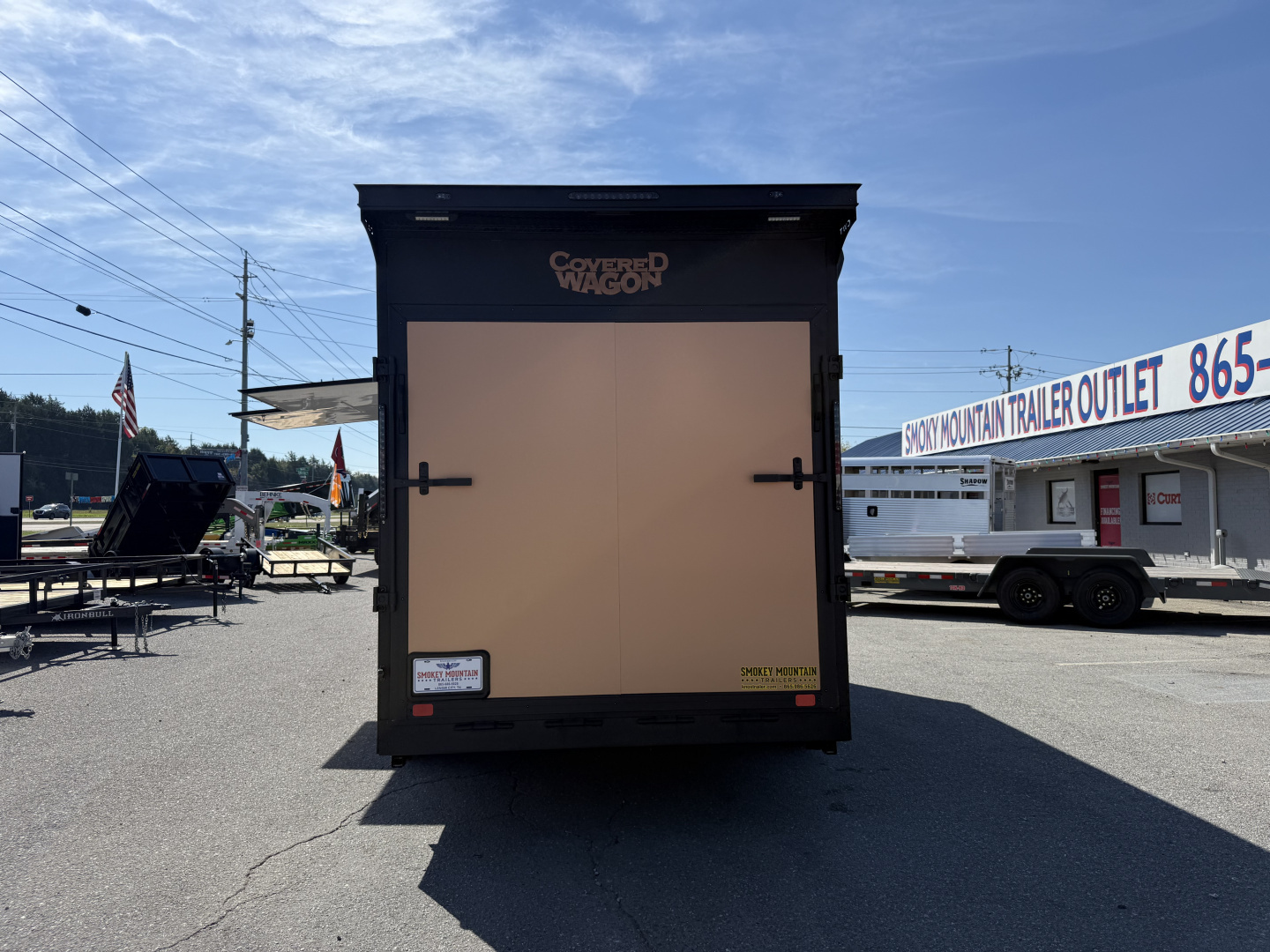 New 2025 Covered Wagon Trailers 7X18 TA2 7'6'' V-NOSE ESCAPE DOOR Cargo / Enclosed Trailer