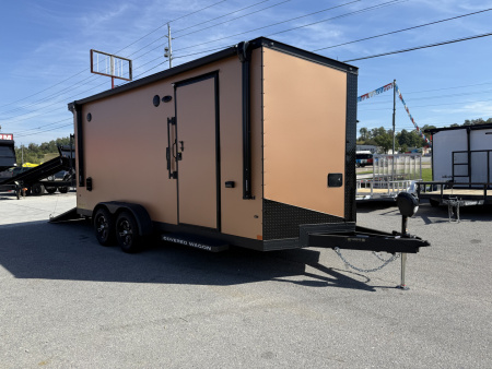 New 2025 Covered Wagon Trailers 7X18 TA2 7'6'' V-NOSE ESCAPE DOOR Cargo / Enclosed Trailer