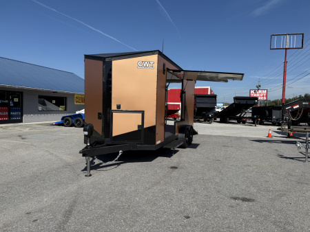 New 2025 Covered Wagon Trailers 7X18 TA2 7'6'' V-NOSE ESCAPE DOOR Cargo / Enclosed Trailer